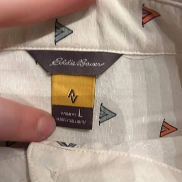 White Tent Columbia Long Sleeve Button Up - Picture 4 of 4